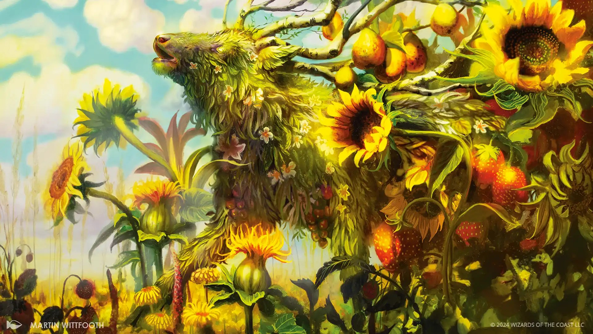 Beza, the Bounding Spring card artwork from Magic: The Gathering